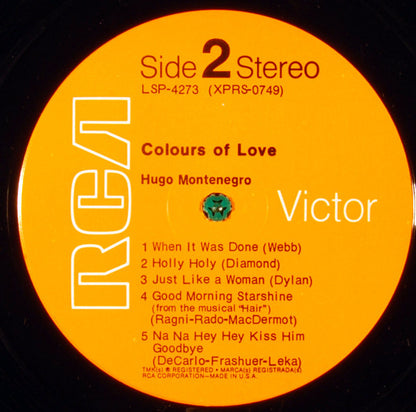 Hugo Montenegro : Colours Of Love (LP, Album, Ind)