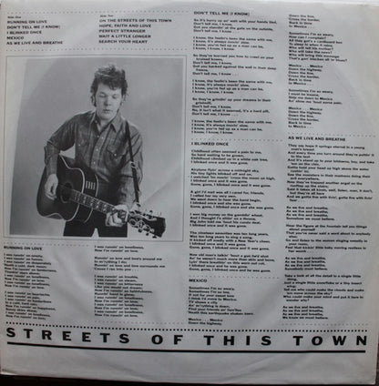 Steve Forbert : Streets Of This Town (LP, Album)