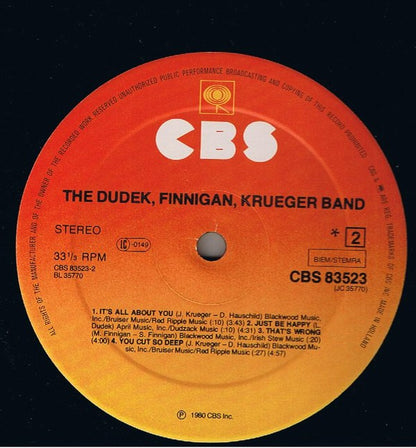 The Dudek Finnigan Krueger Band : DFK (LP, Album)