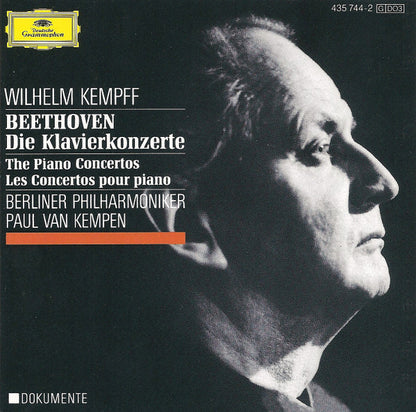 Ludwig van Beethoven, Wilhelm Kempff, Berliner Philharmoniker, Paul van Kempen : Die Klavierkonzerte (3xCD, Comp, Mono, RM)