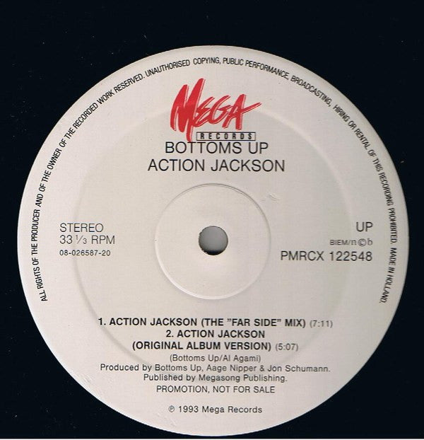 Bottoms Up : Action Jackson (12", Promo)