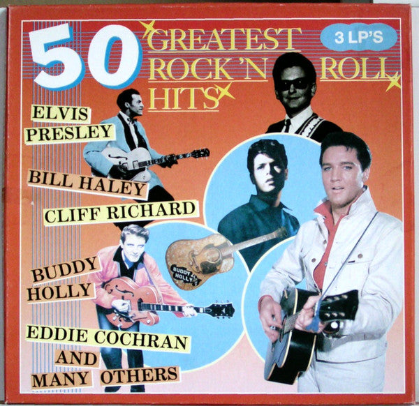 Various : 50 Greatest Rock 'n Roll Hits (3xLP, Comp + Box)