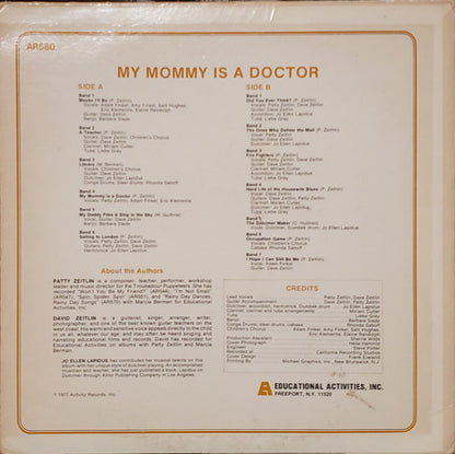 Patty Zeitlin With Dave Zeitlin : My Mommy Is A Doctor: Songs For Equal Roles In Occupations (LP, Album)