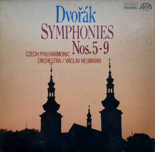 Antonín Dvořák / The Czech Philharmonic Orchestra, Václav Neumann : Symphonies Nos.5-9 (5xLP + Box)