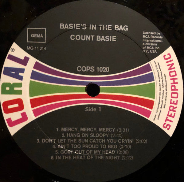 Count Basie Orchestra : Basie's In The Bag (LP, Album, RE)