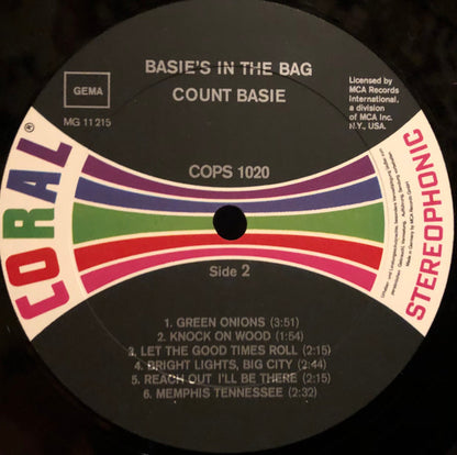 Count Basie Orchestra : Basie's In The Bag (LP, Album, RE)