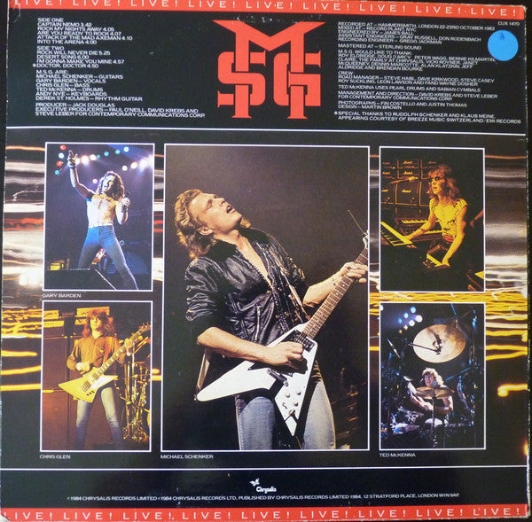 The Michael Schenker Group : Rock Will Never Die (LP, Album)