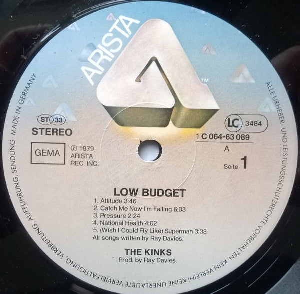 The Kinks : Low Budget (LP, Album)