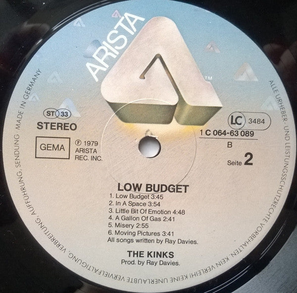 The Kinks : Low Budget (LP, Album)