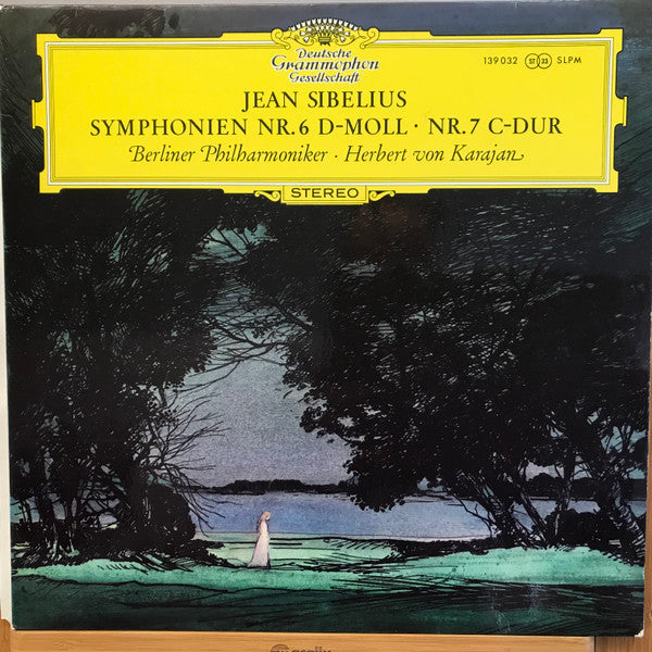 Jean Sibelius, Berliner Philharmoniker, Herbert von Karajan : Symphonien Nr.6 In D Moll • Nr.7 In C-Dur (LP)