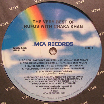 Rufus & Chaka Khan : The Very Best Of Rufus With Chaka Khan (LP, Comp, Pin)