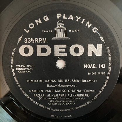 Ustad Nazakat Ali Khan & Ustad Salamat Ali Khan : Nazakat Salamat (LP, Album, RP)