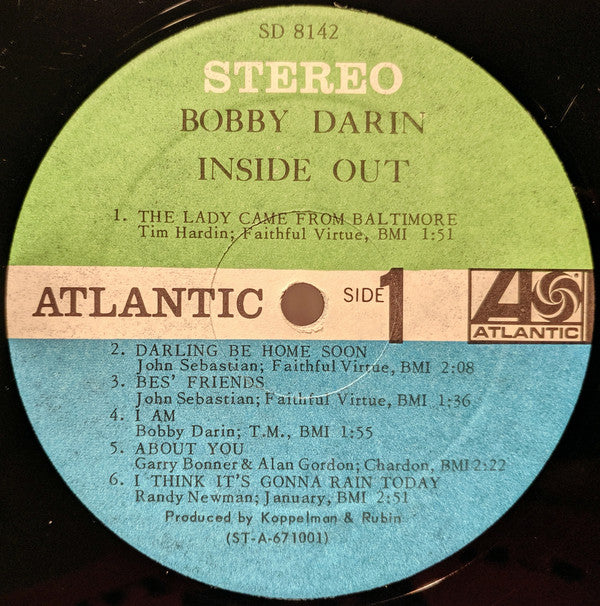 Bobby Darin : Inside Out (LP, Album)