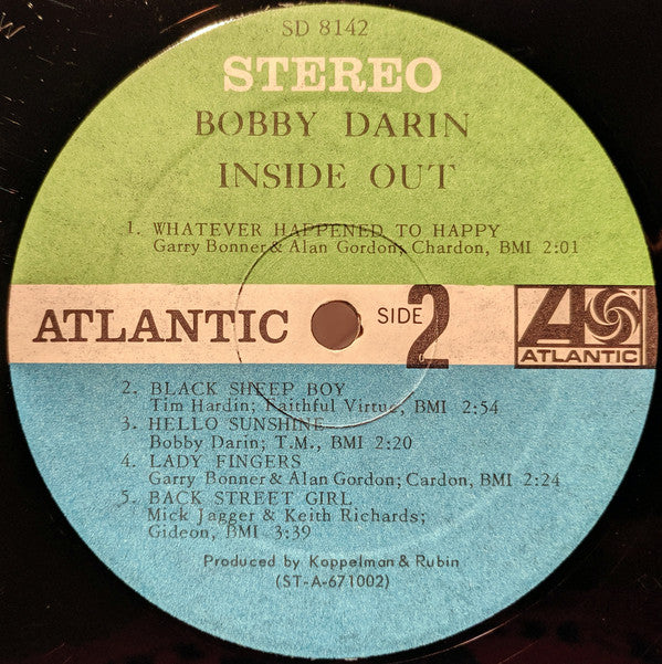 Bobby Darin : Inside Out (LP, Album)