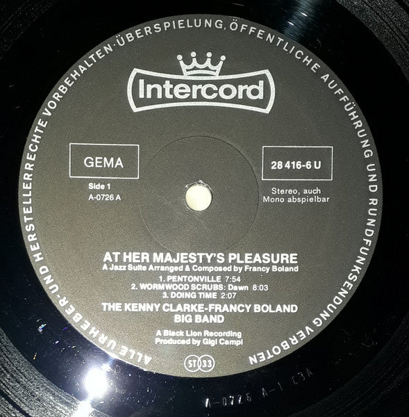 Clarke-Boland Big Band : At Her Majesty's Pleasure.... (LP, Album)