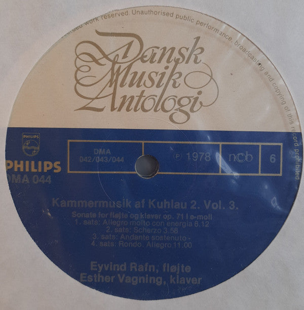 Daniel Friedrich Rudolph Kuhlau : Samtlige Sonater For Flojte Og Klaver (3xLP, Album + Box)