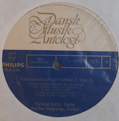 Daniel Friedrich Rudolph Kuhlau : Samtlige Sonater For Flojte Og Klaver (3xLP, Album + Box)