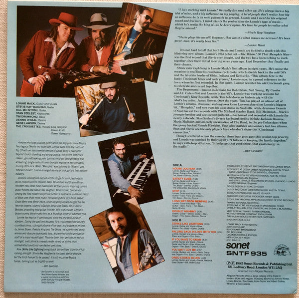 Lonnie Mack : Strike Like Lightning (LP, Album)