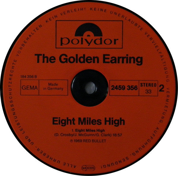 Golden Earring : Eight Miles High (LP, Album, RE)