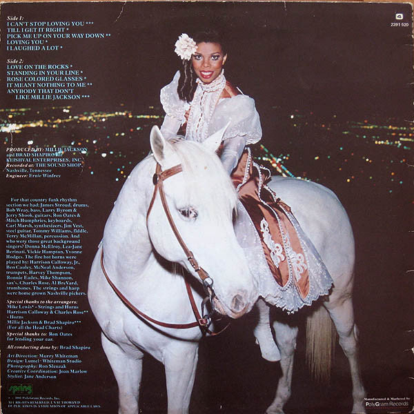 Millie Jackson : Just A Lil' Bit Country (LP, Album)