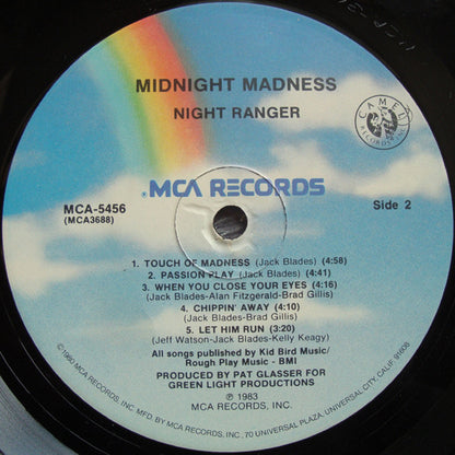 Night Ranger : Midnight Madness (LP, Album, Pin)