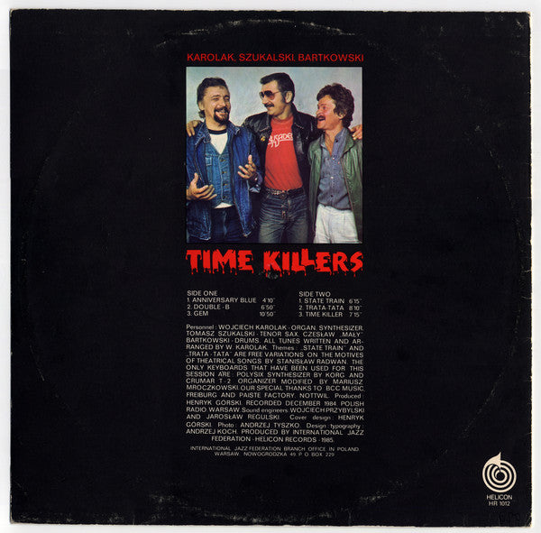 Wojciech Karolak, Tomasz Szukalski, Czesław Bartkowski : Time Killers (LP, Album)