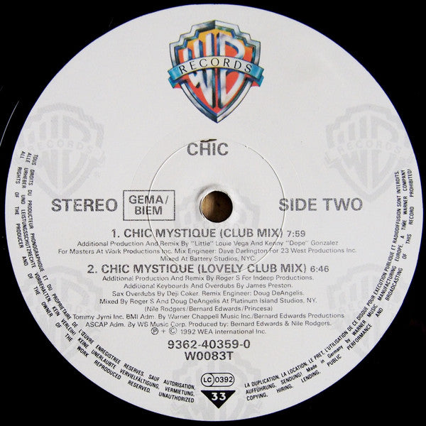 Chic : Chic Mystique (12")