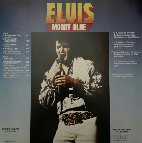 Elvis Presley : Moody Blue (LP, Album)