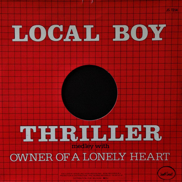 Local Boy : Thriller Medley With Owner Of A Lonely Heart (12")