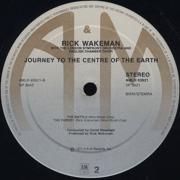 Rick Wakeman : Journey To The Centre Of The Earth (LP, Album, RE, Gat)