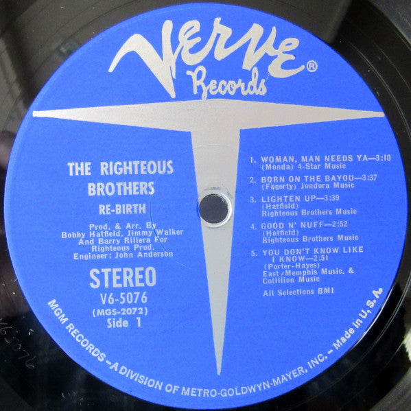 The Righteous Brothers : Re-Birth (LP)