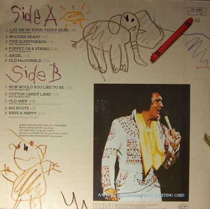 Elvis Presley : Elvis Sings For Children And Grownups Too ! (LP, Comp, RE, Gat)