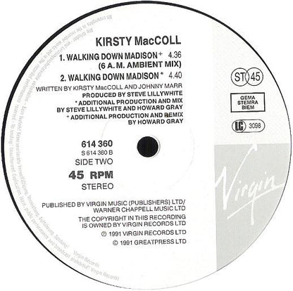 Kirsty MacColl : Walking Down Madison (12")