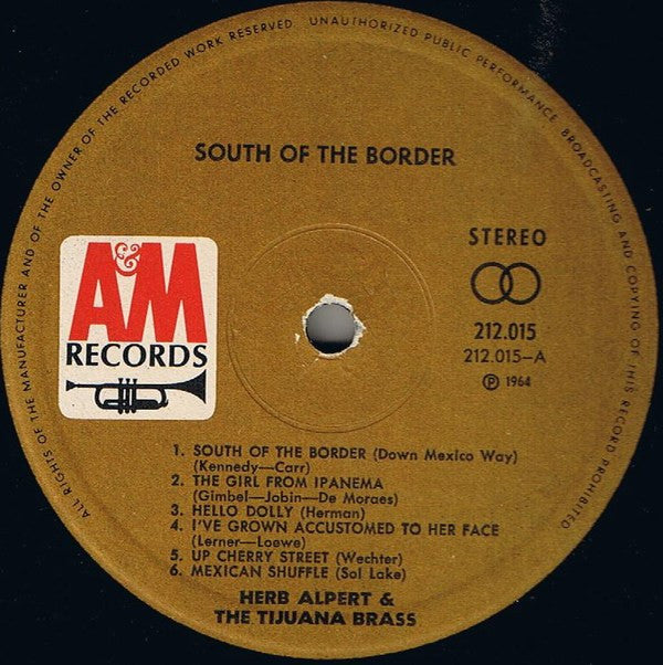 Herb Alpert & The Tijuana Brass : South Of The Border (LP, Album, RP)