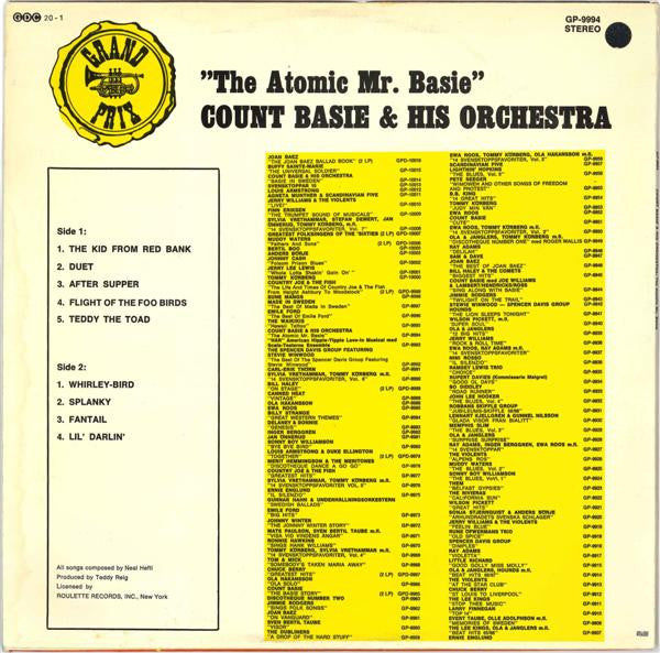 Count Basie Orchestra : The Atomic Mr. Basie (LP, Album)