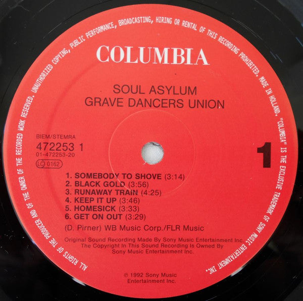 Soul Asylum (2) : Grave Dancers Union (LP, Album)