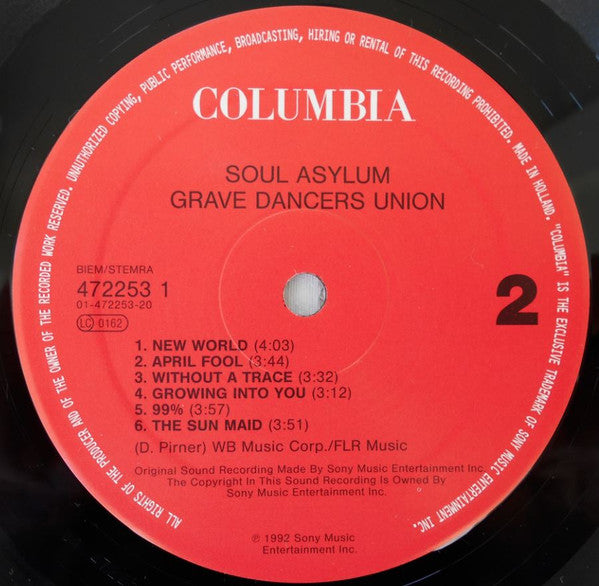 Soul Asylum (2) : Grave Dancers Union (LP, Album)