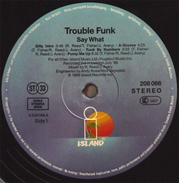 Trouble Funk : Say What! (LP, Album)