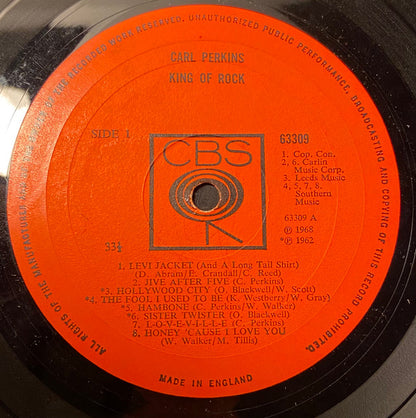 Carl Perkins : King Of Rock (LP, Comp)