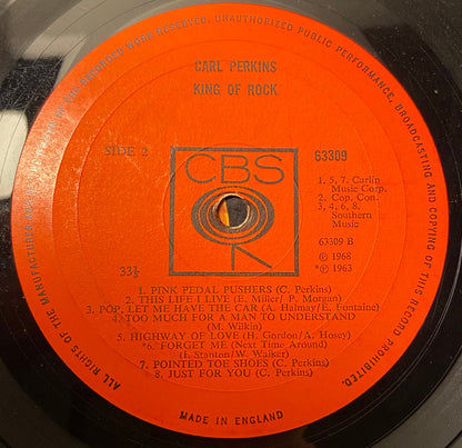 Carl Perkins : King Of Rock (LP, Comp)