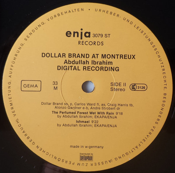 Dollar Brand : At Montreux (LP, Album)