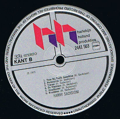 Harry Sacksioni : Harry Sacksioni: Gitaar (LP, Album, Gat)