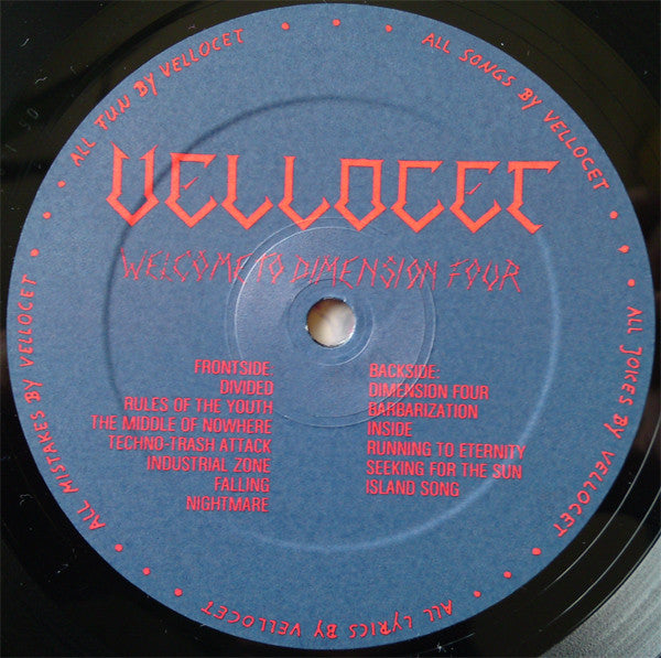 Vellocet (2) : Welcome To Dimension Four (LP, Album)