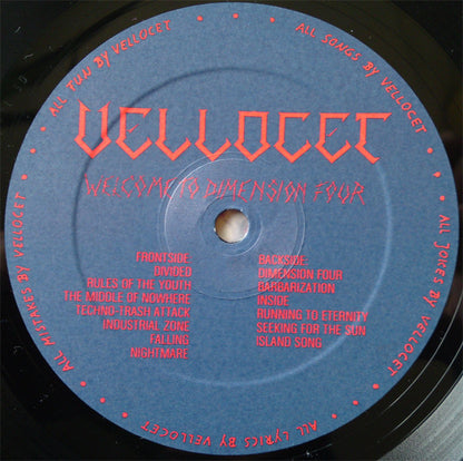 Vellocet (2) : Welcome To Dimension Four (LP, Album)