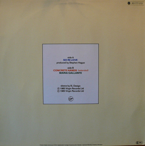 Orchestral Manoeuvres In The Dark : So In Love (12", Single)