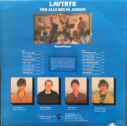 Lavtryk : Med Alle Ben På Jorden (LP, Album)