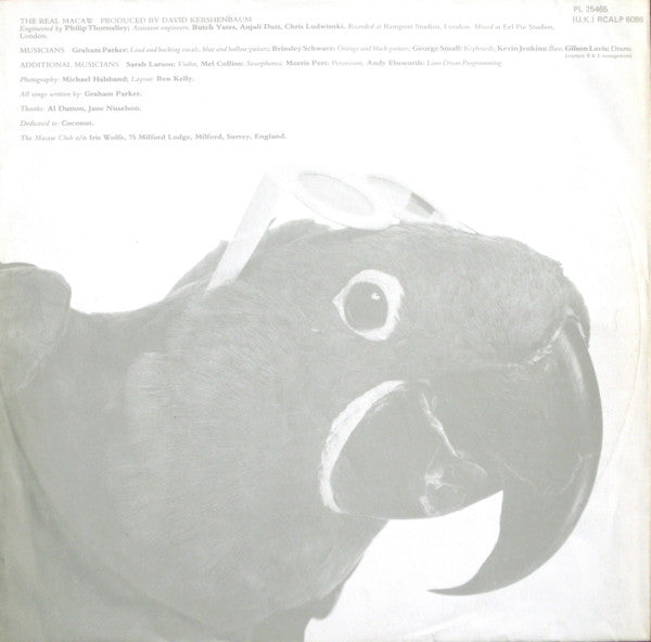 Graham Parker : The Real Macaw (LP, Album)