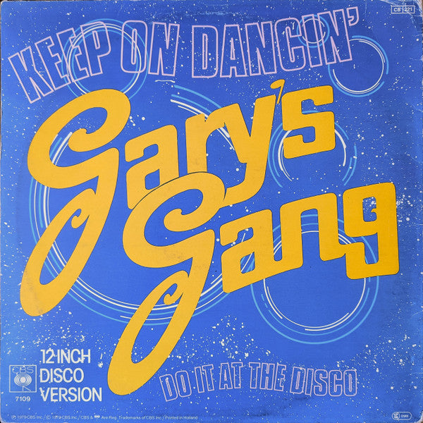 Gary's Gang : Keep On Dancin' (12")