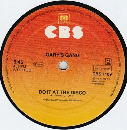 Gary's Gang : Keep On Dancin' (12")