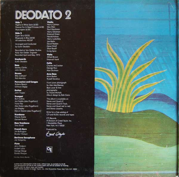 Eumir Deodato : Deodato 2 (LP, Album, Gat)